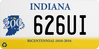 IN license plate 626UI