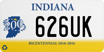 IN license plate 626UK