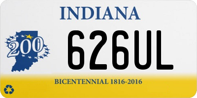 IN license plate 626UL