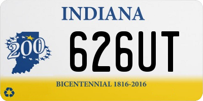 IN license plate 626UT