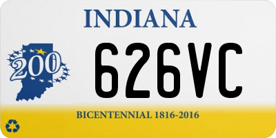 IN license plate 626VC