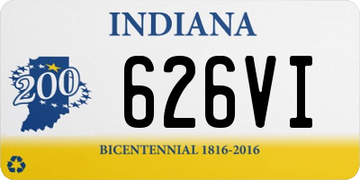 IN license plate 626VI