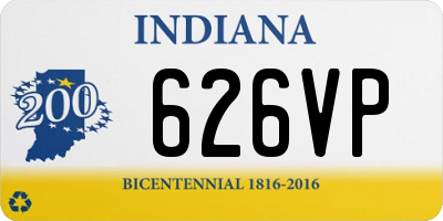 IN license plate 626VP