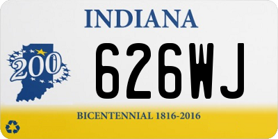 IN license plate 626WJ