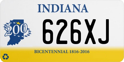 IN license plate 626XJ