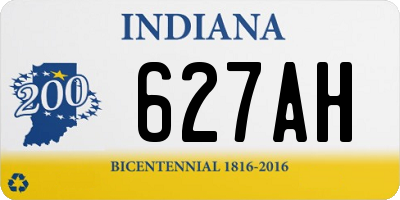 IN license plate 627AH