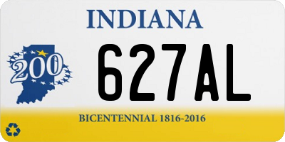 IN license plate 627AL