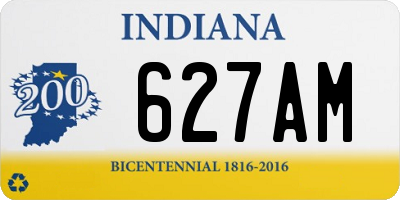 IN license plate 627AM