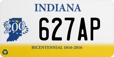 IN license plate 627AP