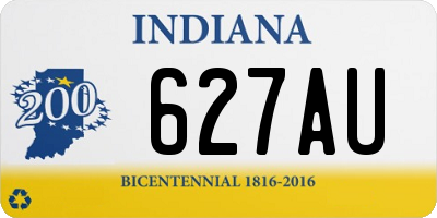 IN license plate 627AU