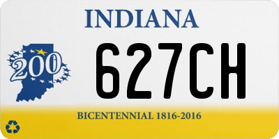 IN license plate 627CH