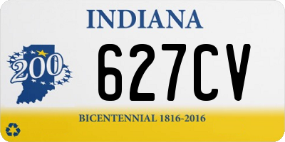 IN license plate 627CV