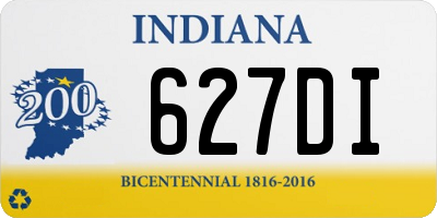 IN license plate 627DI