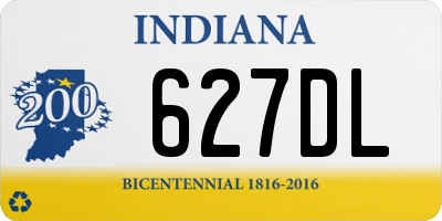 IN license plate 627DL