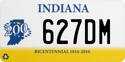 IN license plate 627DM