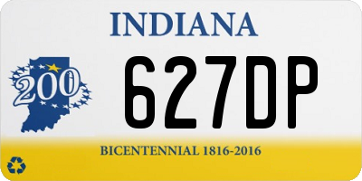 IN license plate 627DP