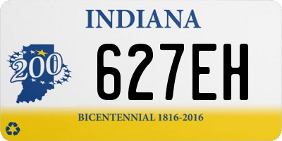 IN license plate 627EH