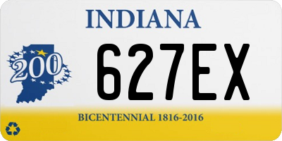 IN license plate 627EX