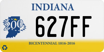 IN license plate 627FF