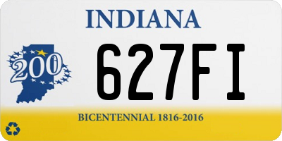 IN license plate 627FI