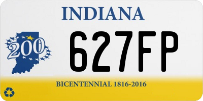 IN license plate 627FP