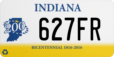 IN license plate 627FR