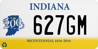 IN license plate 627GM