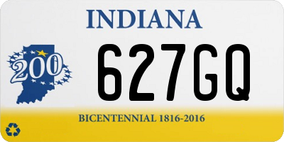 IN license plate 627GQ