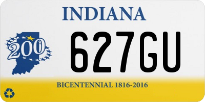 IN license plate 627GU