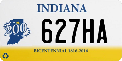 IN license plate 627HA