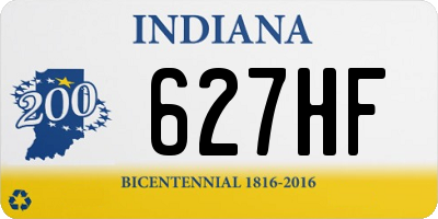 IN license plate 627HF