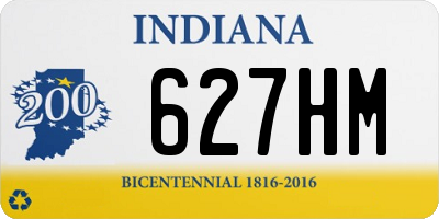 IN license plate 627HM