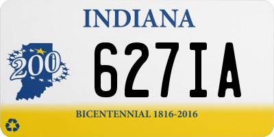 IN license plate 627IA