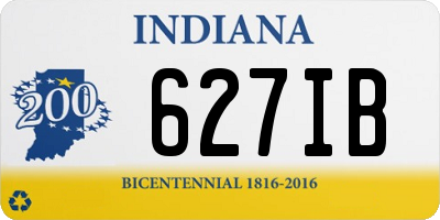 IN license plate 627IB