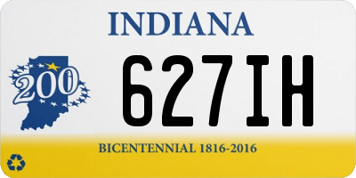 IN license plate 627IH