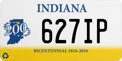 IN license plate 627IP