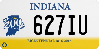 IN license plate 627IU