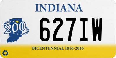 IN license plate 627IW