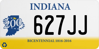 IN license plate 627JJ