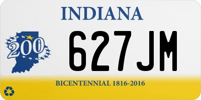 IN license plate 627JM