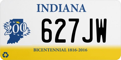 IN license plate 627JW