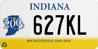 IN license plate 627KL