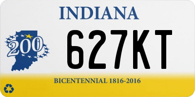 IN license plate 627KT