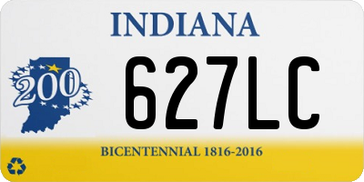 IN license plate 627LC