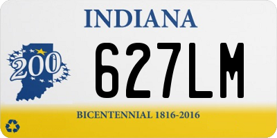 IN license plate 627LM