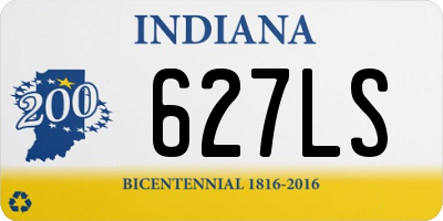 IN license plate 627LS