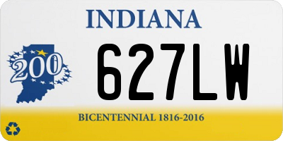 IN license plate 627LW