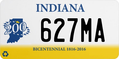 IN license plate 627MA