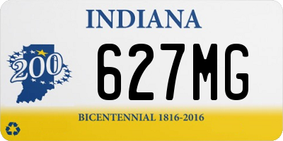 IN license plate 627MG