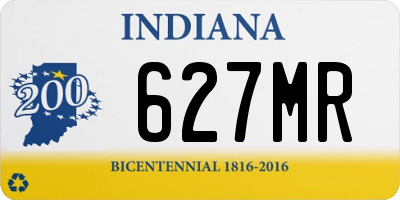 IN license plate 627MR